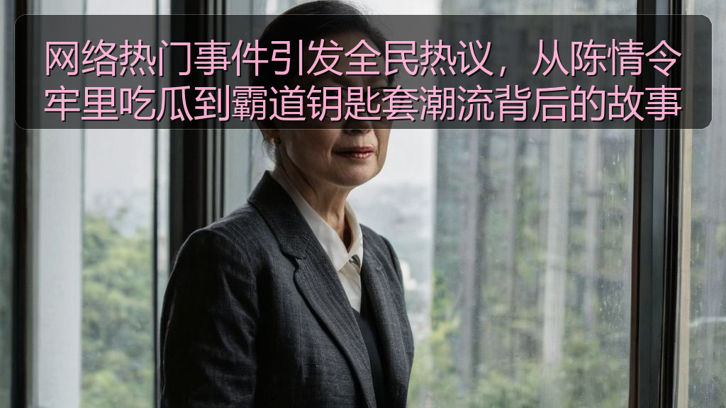 网络热门事件引发全民热议，从陈情令牢里吃瓜到霸道钥匙套潮流背后的故事